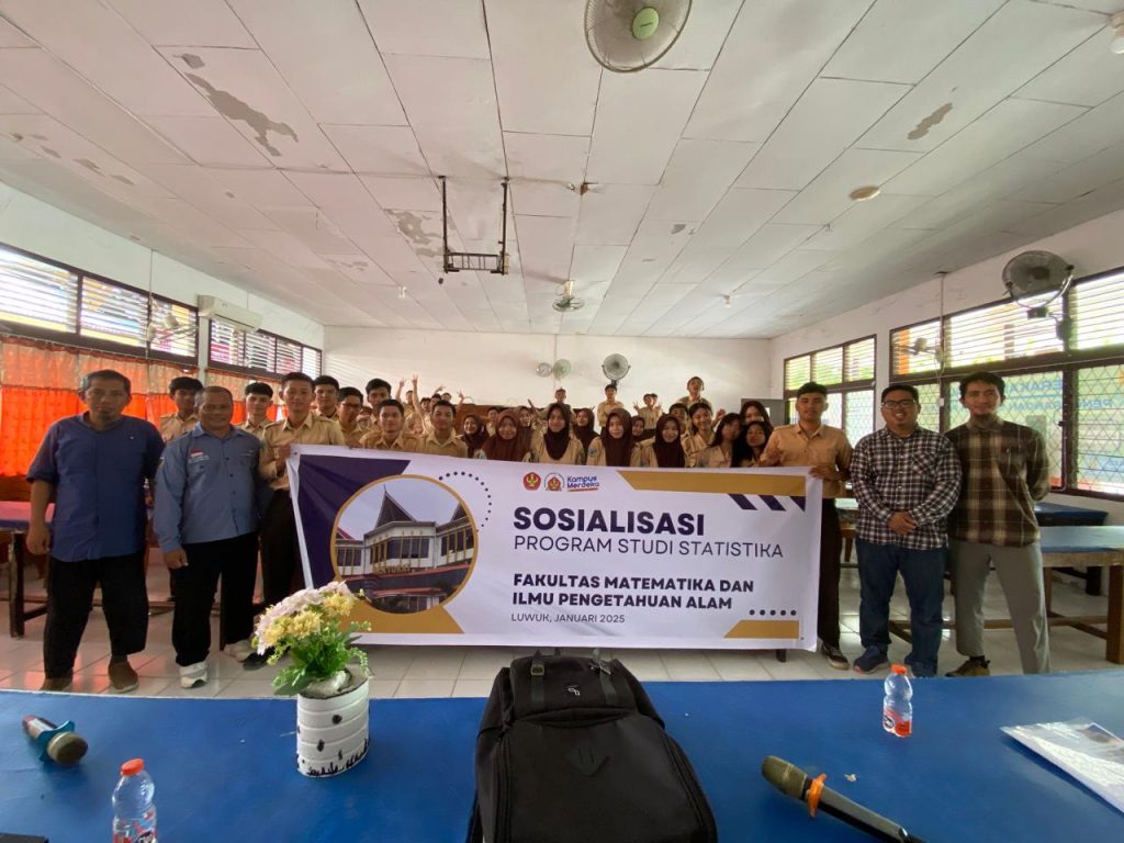 Sosialisasi Program Studi Statistika Universitas Tadulako di SMA Negeri 1, 2 & 3 Luwuk Kabupaten Banggai